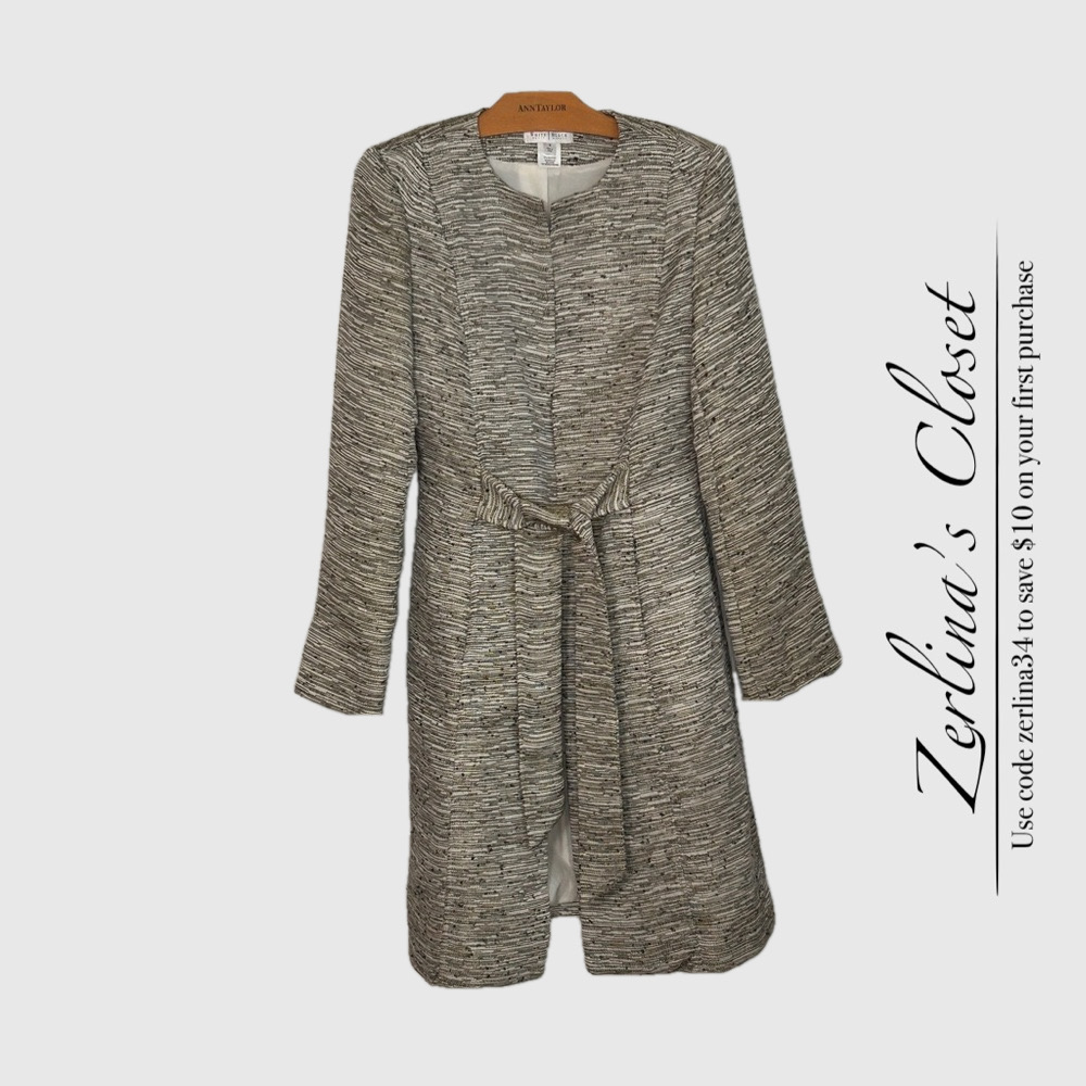 White House Black Market Sparkle Coat 8